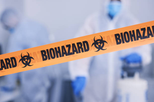 Professional Biohazard Cleanup technician working in Highland Park, TX